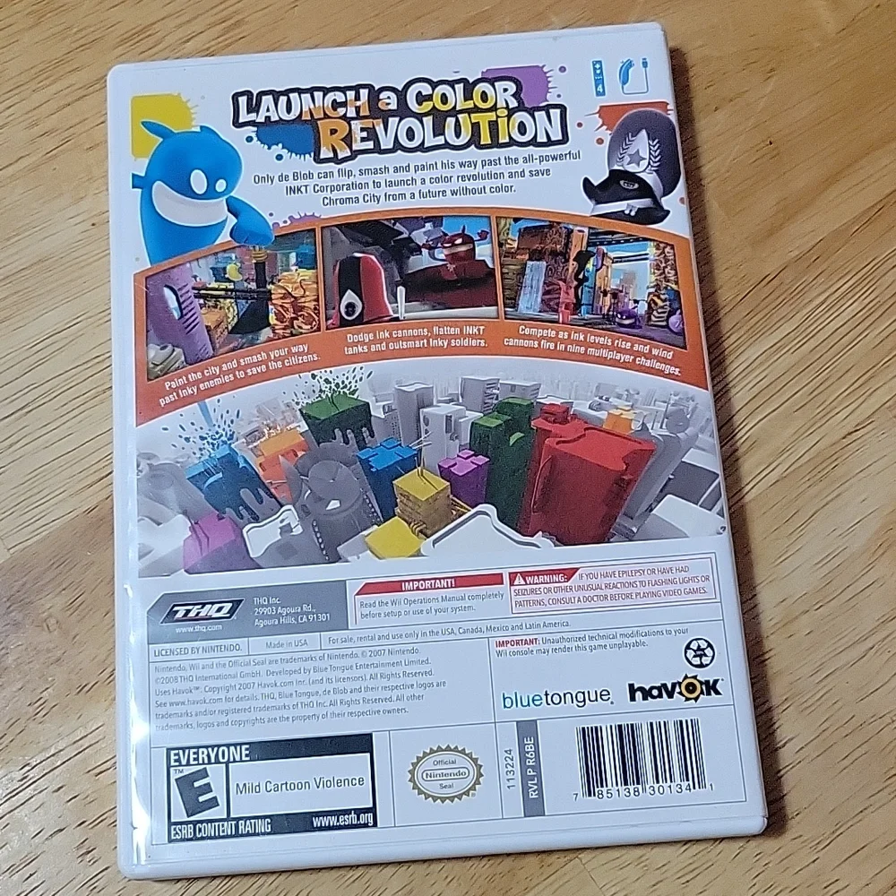 Wii de Blob video game - Picture 2 of 4